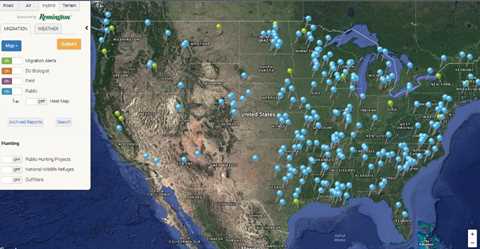 Ducks Unlimited Migration Map Offers Real-Time Information for Hunters