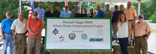 Massive wetland restoration project completed on Russell Sage Wildlife Management Area
