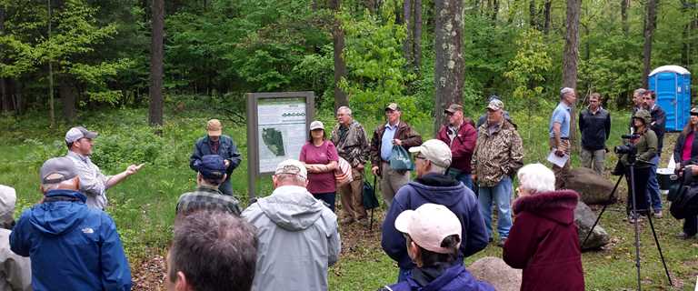 Participants tour the watershed May 19
