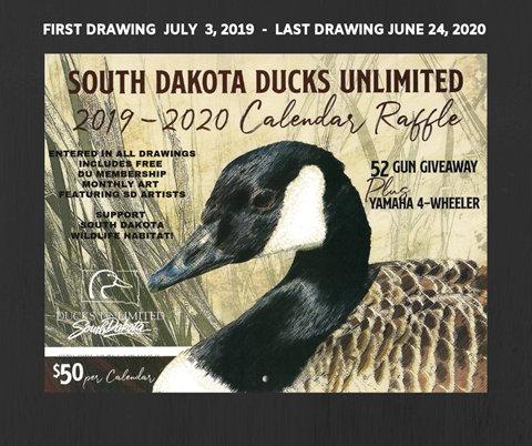 South Dakota DU 52-gun calendar raffle