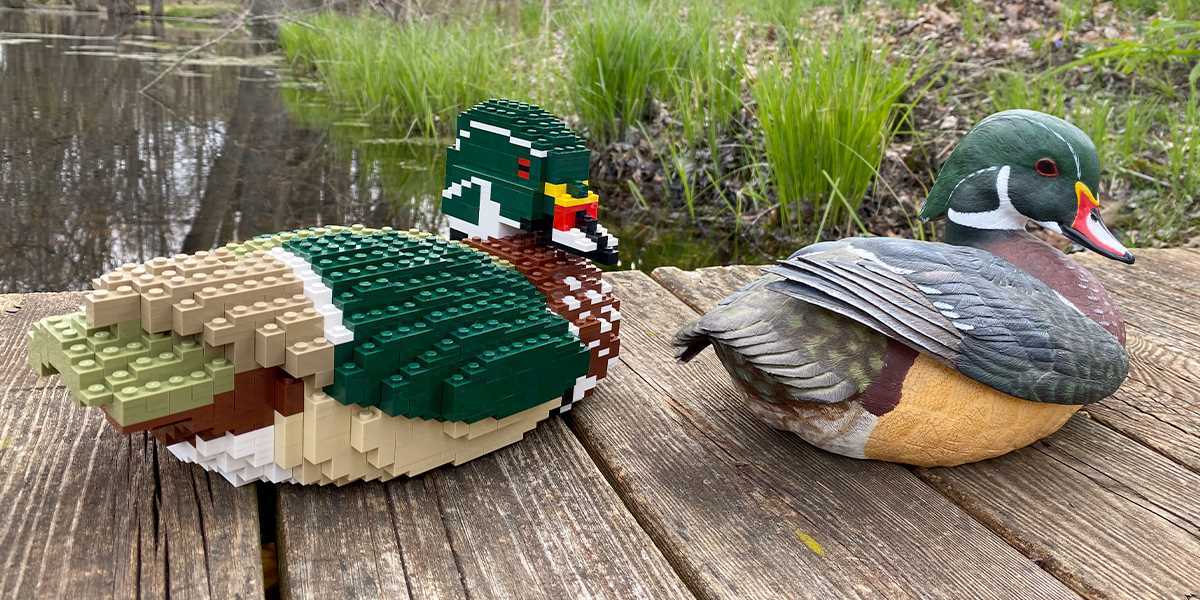 Wood Ducks Plastic Bricks |