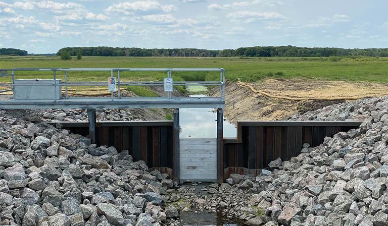 New water-control structures have helped to restore and enhance crucial wetland habitat on Orange Waterfowl Production Area.
