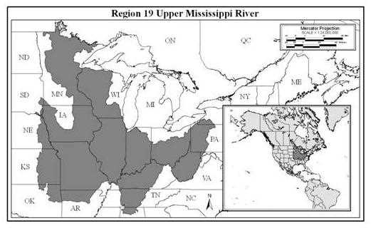 Upper Mississippi River Map