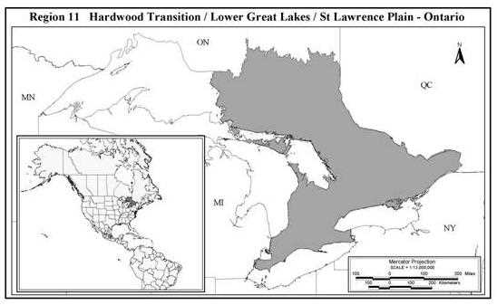Lower Great Lakes Map